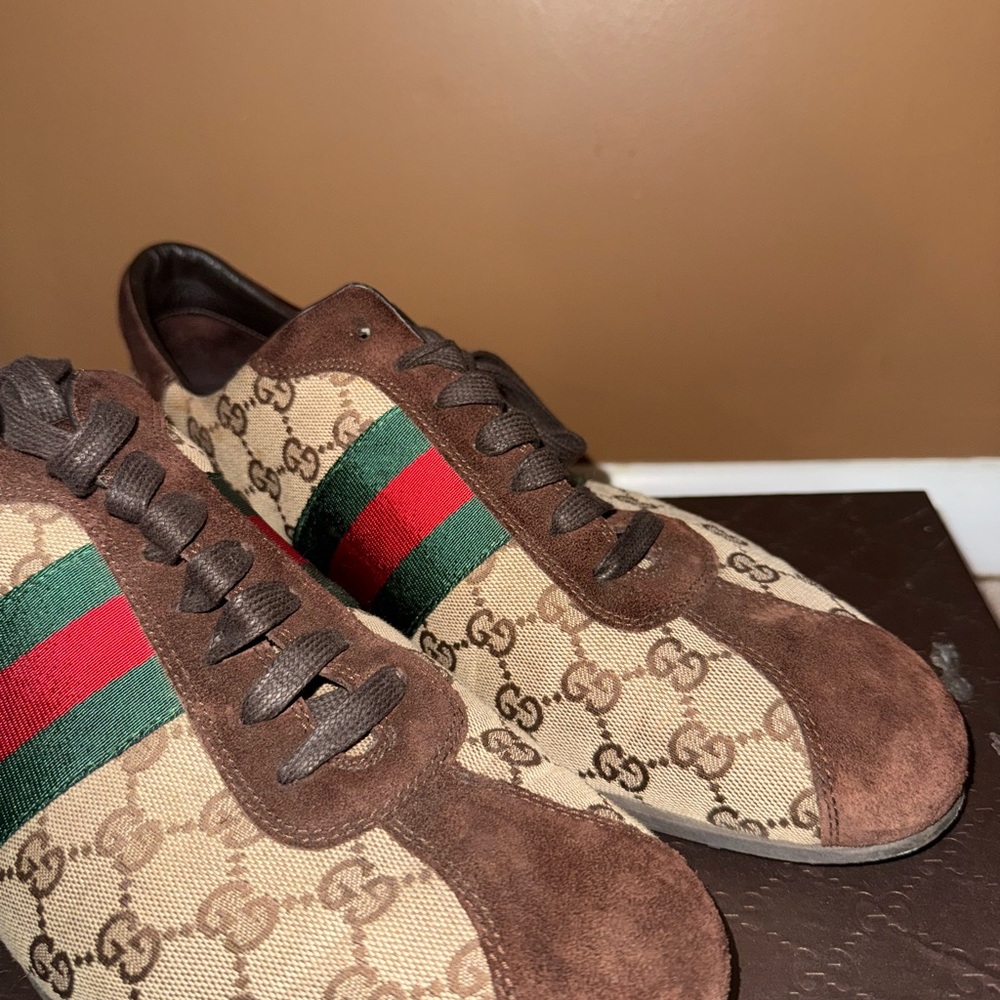 Mens Vintage Gucci Guccissima Sneakers (Men’s Sz 12) - Picture 7 of 14